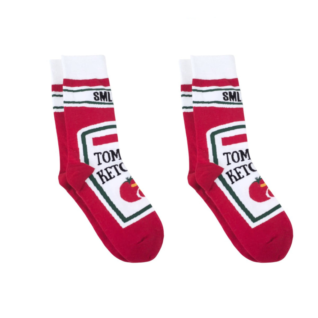 Meia Estampada Tomato Ketchup