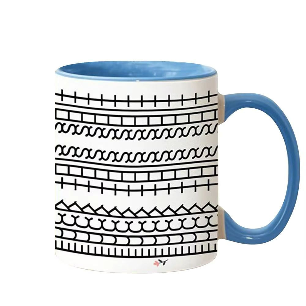 Caneca Estampada Padrões Gráficos