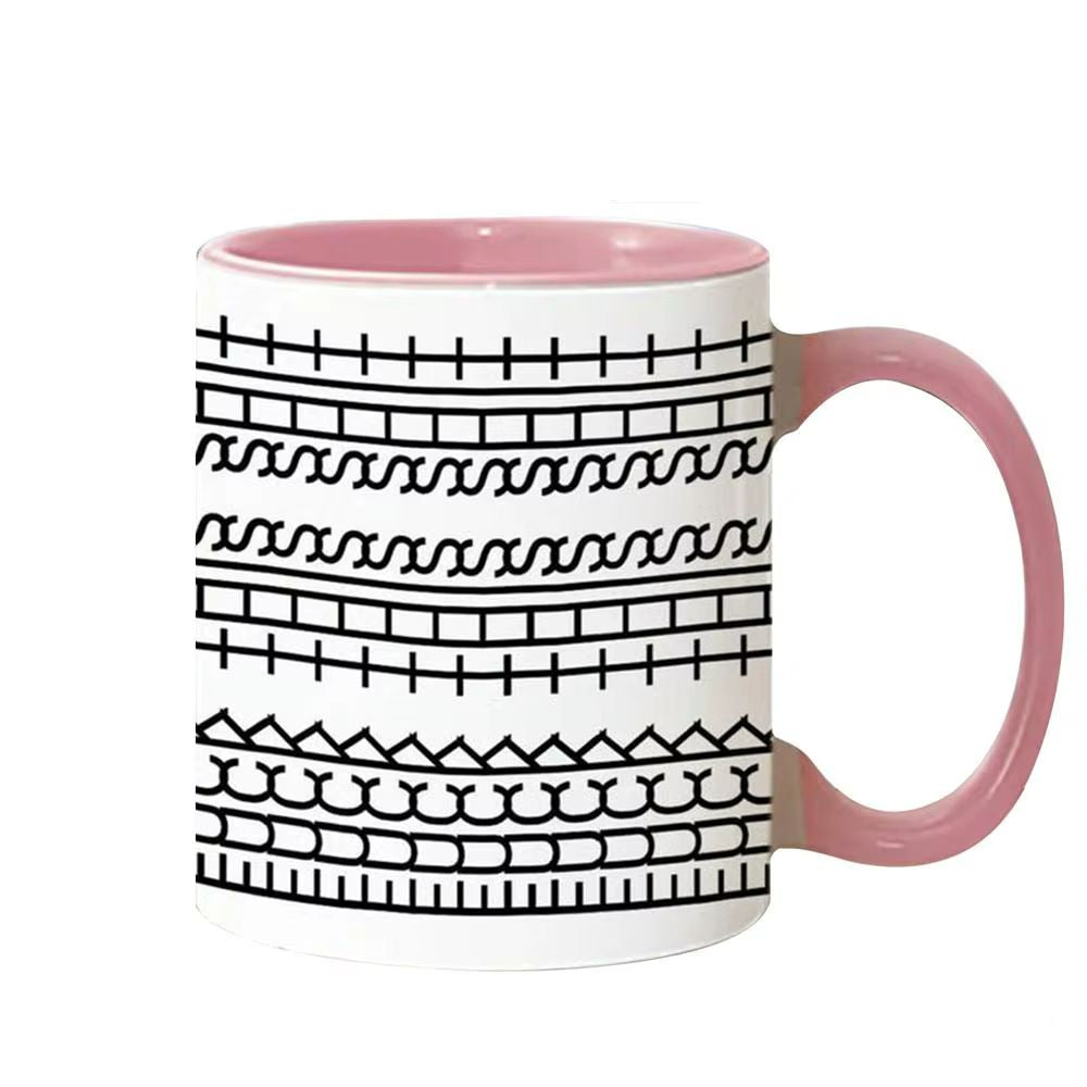 Caneca Estampada Padrões Gráficos