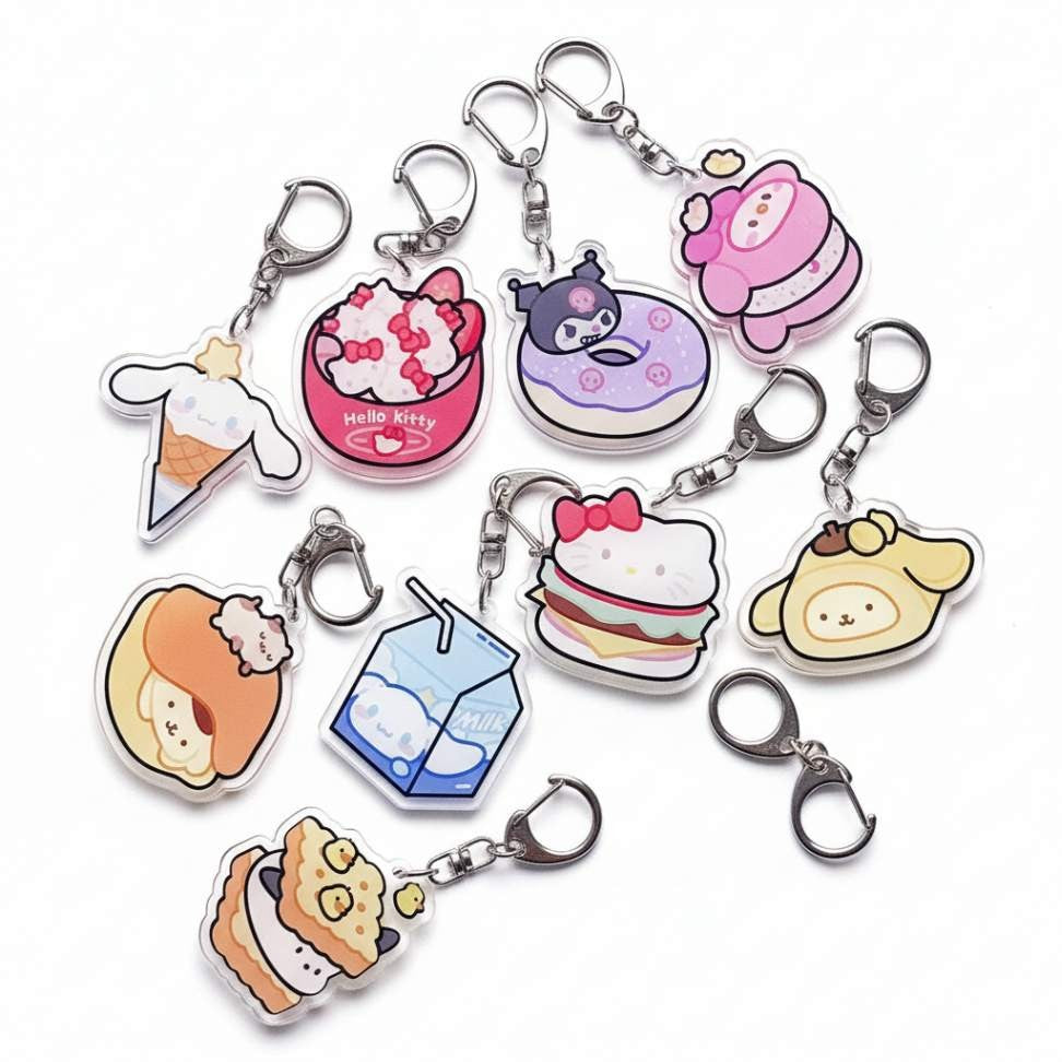 Chaveiros Kawaii Animados