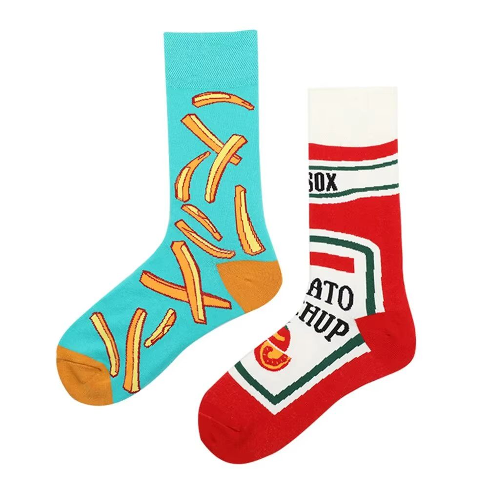 Meia Estampada Batata & Ketchup